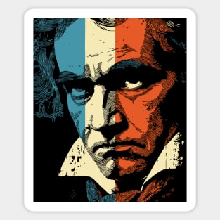 Beethoven Intense Composer Portrait | Classical Music Lover Gift Sticker